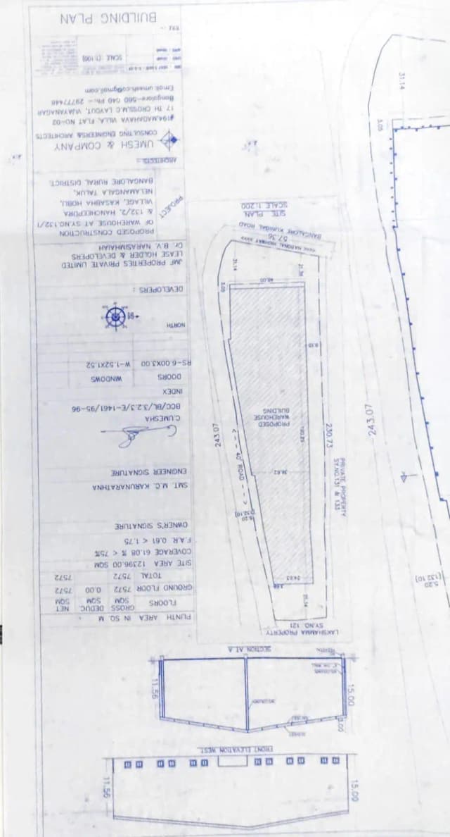 60,000 sqft warehouse in Bengaluru, Karnataka