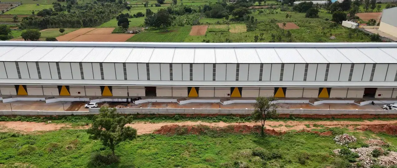 Warehouse exterior in T Begur, Bengaluru