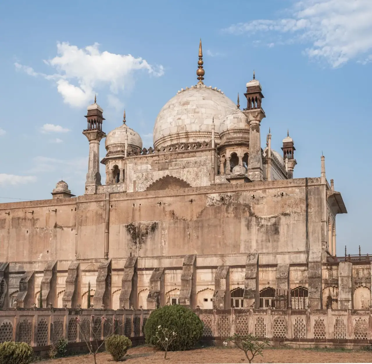 Bibi Ka Maqbara in Aurangabad under a blue sky