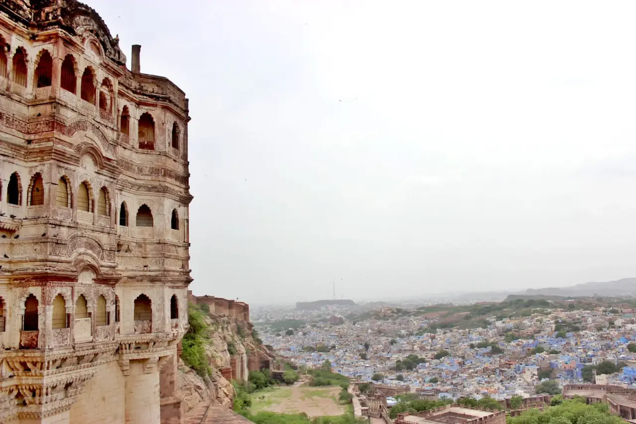 Mehrangarh Fort above the blue city of Jodhpur